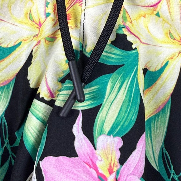 Tommy Bahama Swim Trunks Small Black Floral Orchid Garden Boardshorts NWT Men's‎ - Picture 2 of 10